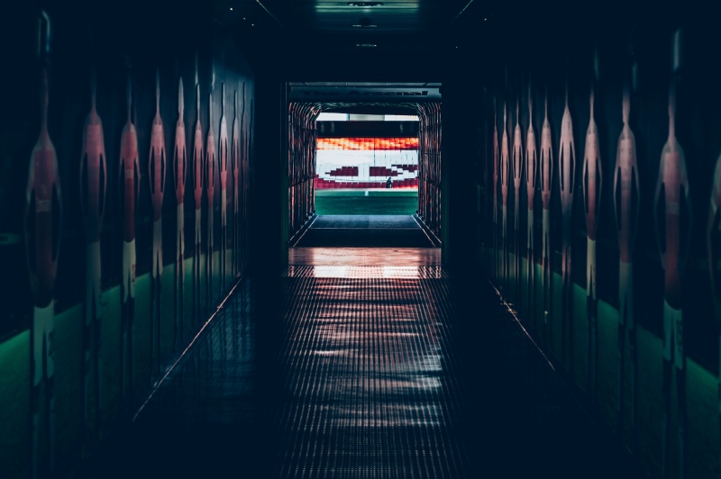 Spelargång inför match i UEFA Conference League